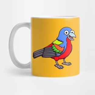 Happy Painted Bunting Bird Mug